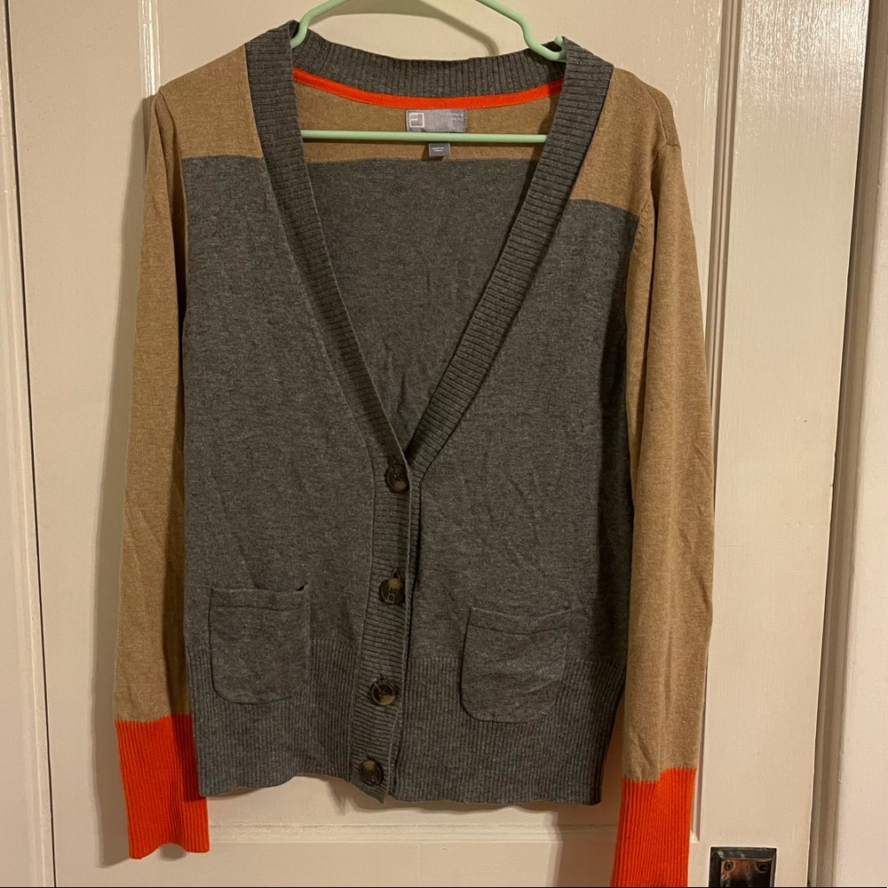 2 for $20 - Neutral Cardigan with a Pop of Color